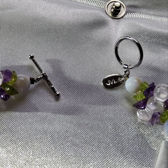 Ross-Simons Crazy Lace Agate Chalcedony Necklace Earring Set - Picture 7 of 15